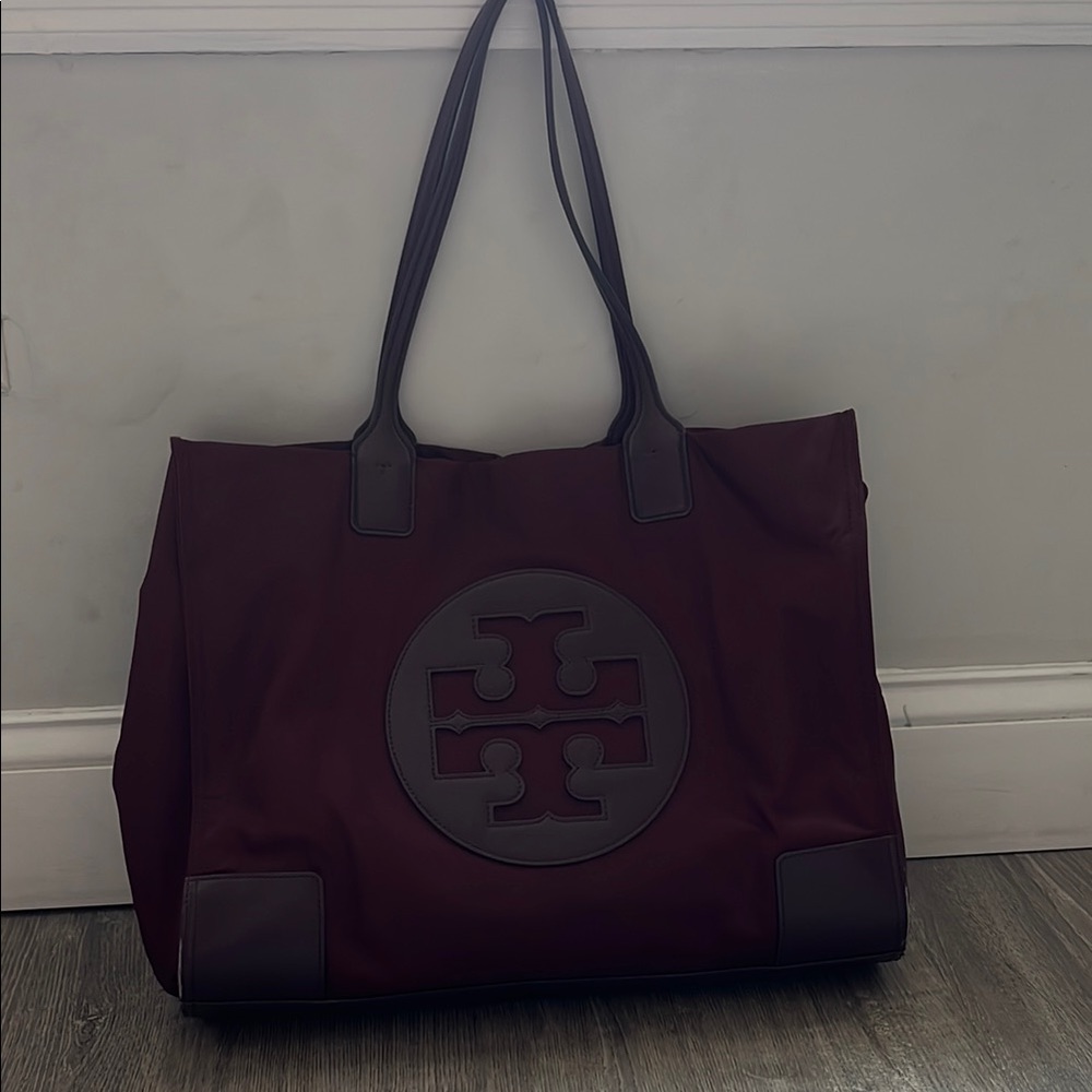 Tory Burch Burgundy Tote Bag